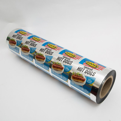 VMPET PE Metallzied Silver Printed Lidding Film Packaging With Clear Window