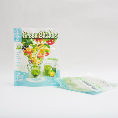 15OZ Microns Fruit And Vegetable Packaging 80mm Zip Lock Standing Pouch