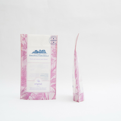 24oz Granola Food Packaging Bags Plastic 6 Color Packing Zip Lock Pouch