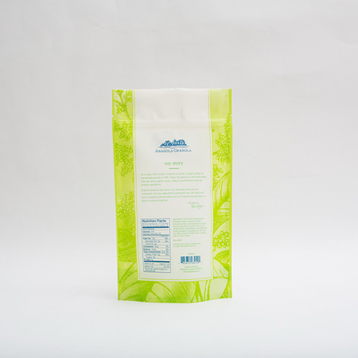 24OZ Anahola Granola Custom Plastic Bags For Food Plastic Pouch Food Packaging