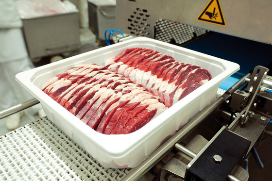 White APET PE Thermoforming Film Fresh Meat Food Tray Sealing Film MAP Packing